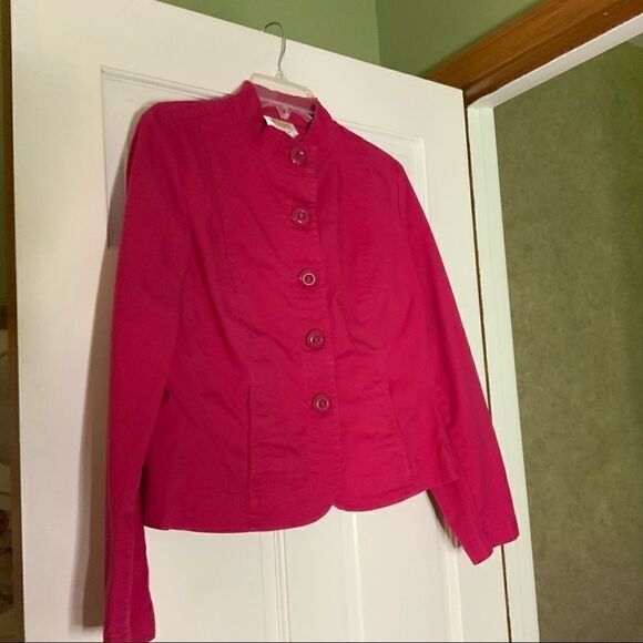 Talbots size 12 Pink Jacket-excellent condition - Picture 3 of 4